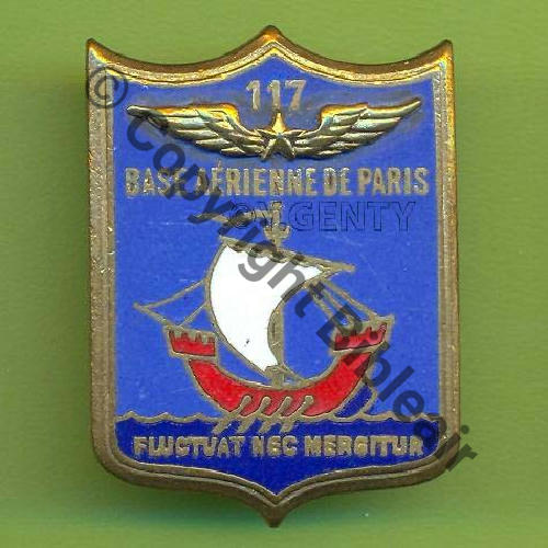 PARIS A1156NH  BA de PARIS   117 en Haut  TYPE 2C Devise en bas  DrP+Past Guilloche 27x37mm Src.Y.GENTY 